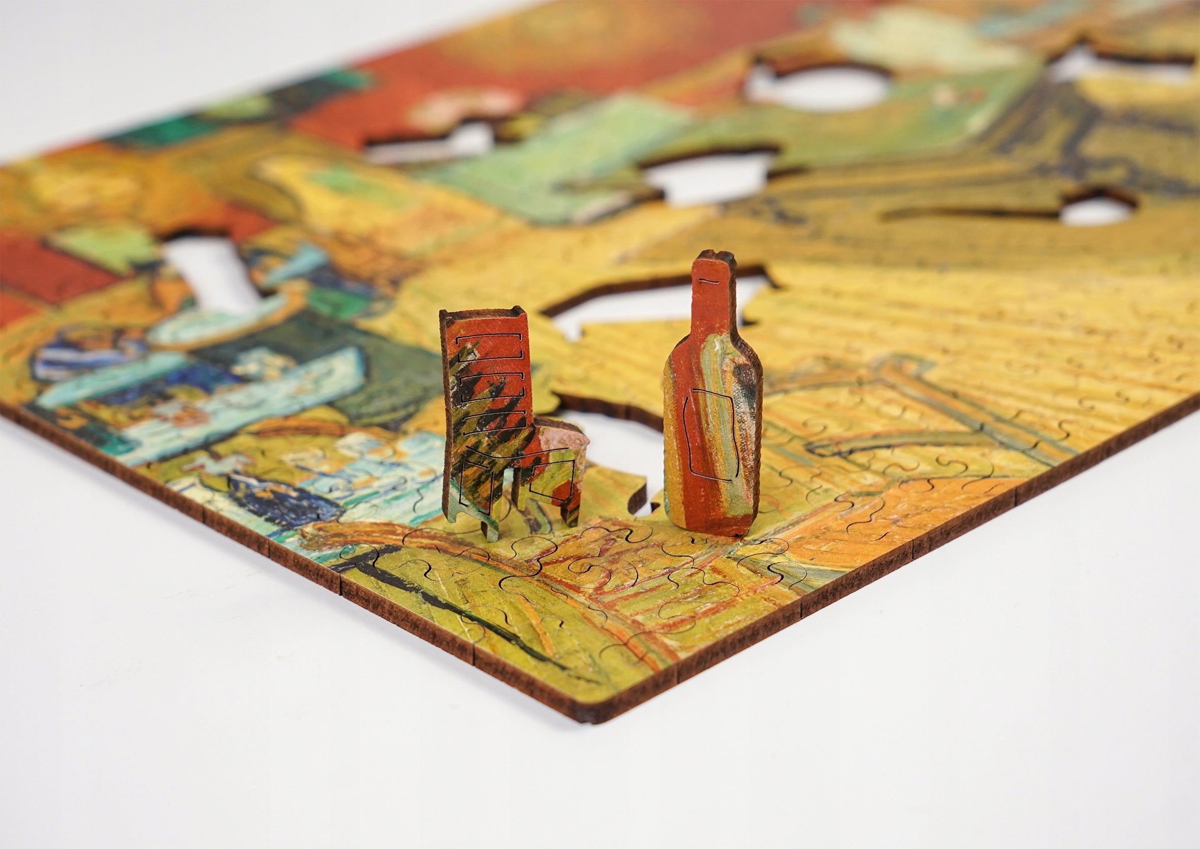 Drewniane puzzle A4 van Gogh "Nocna kawiarnia"