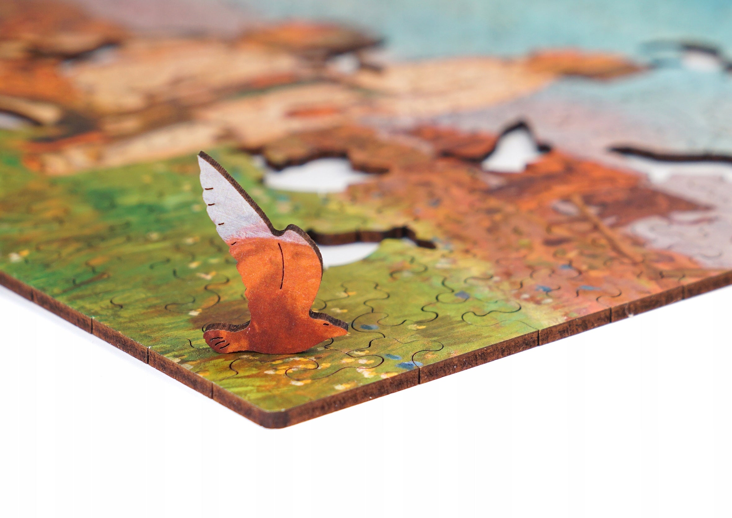 Puzzle Drewniane Bociany Józef Chełmoński Układanka 305 Elementów A3