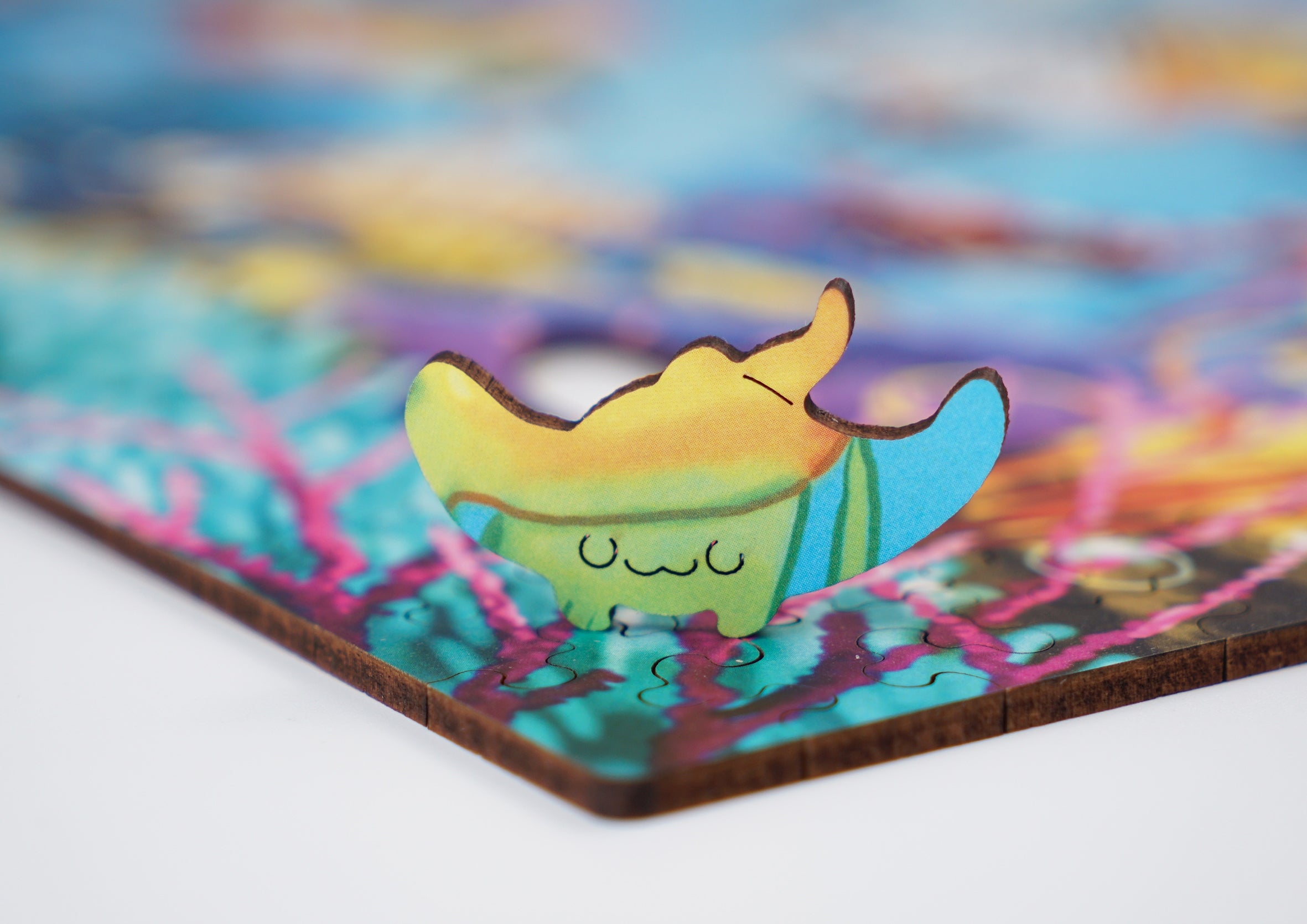 Drewniane puzzle A3 "Podwodny świat" 330 el