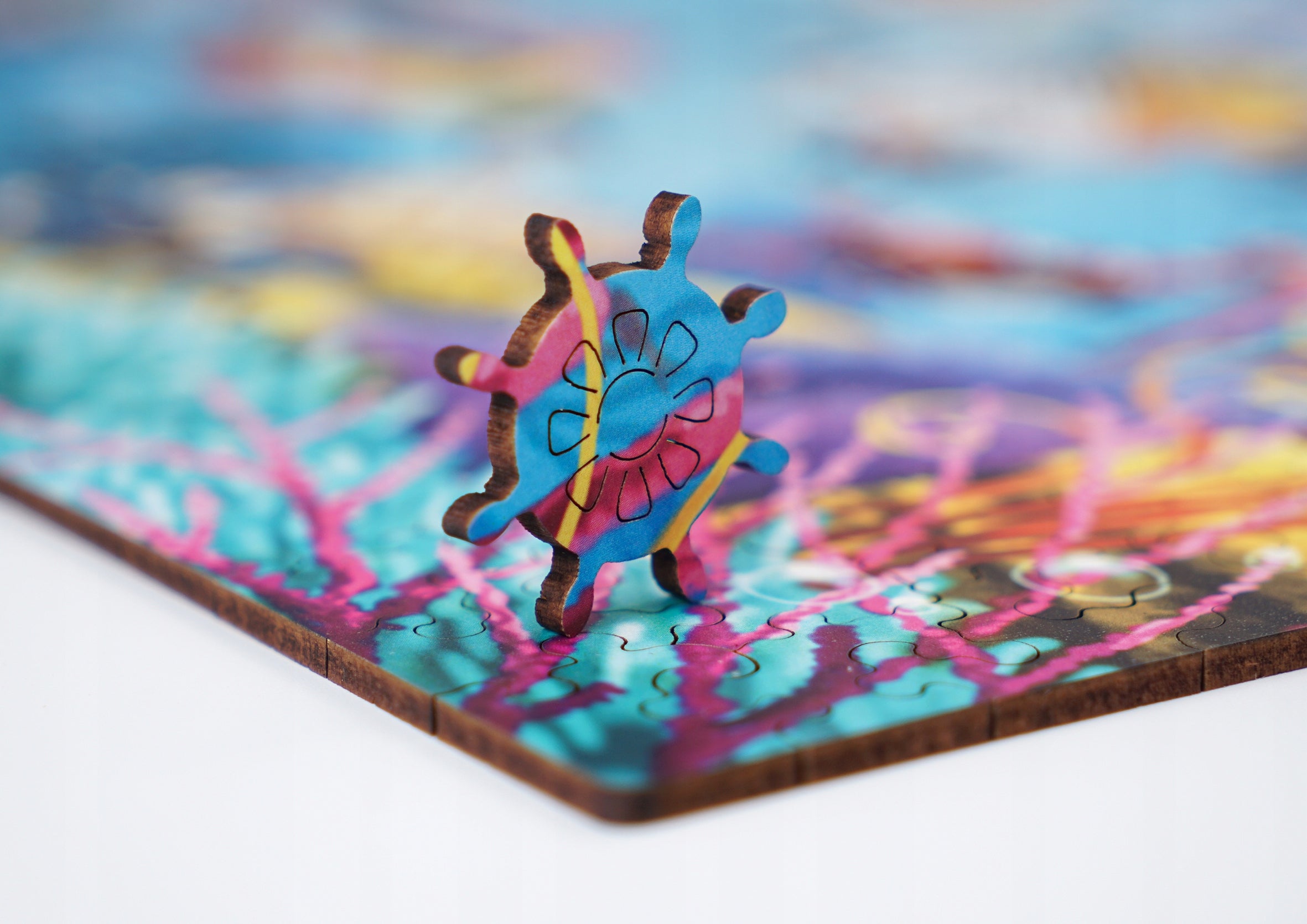 Drewniane puzzle A3 "Podwodny świat" 330 el