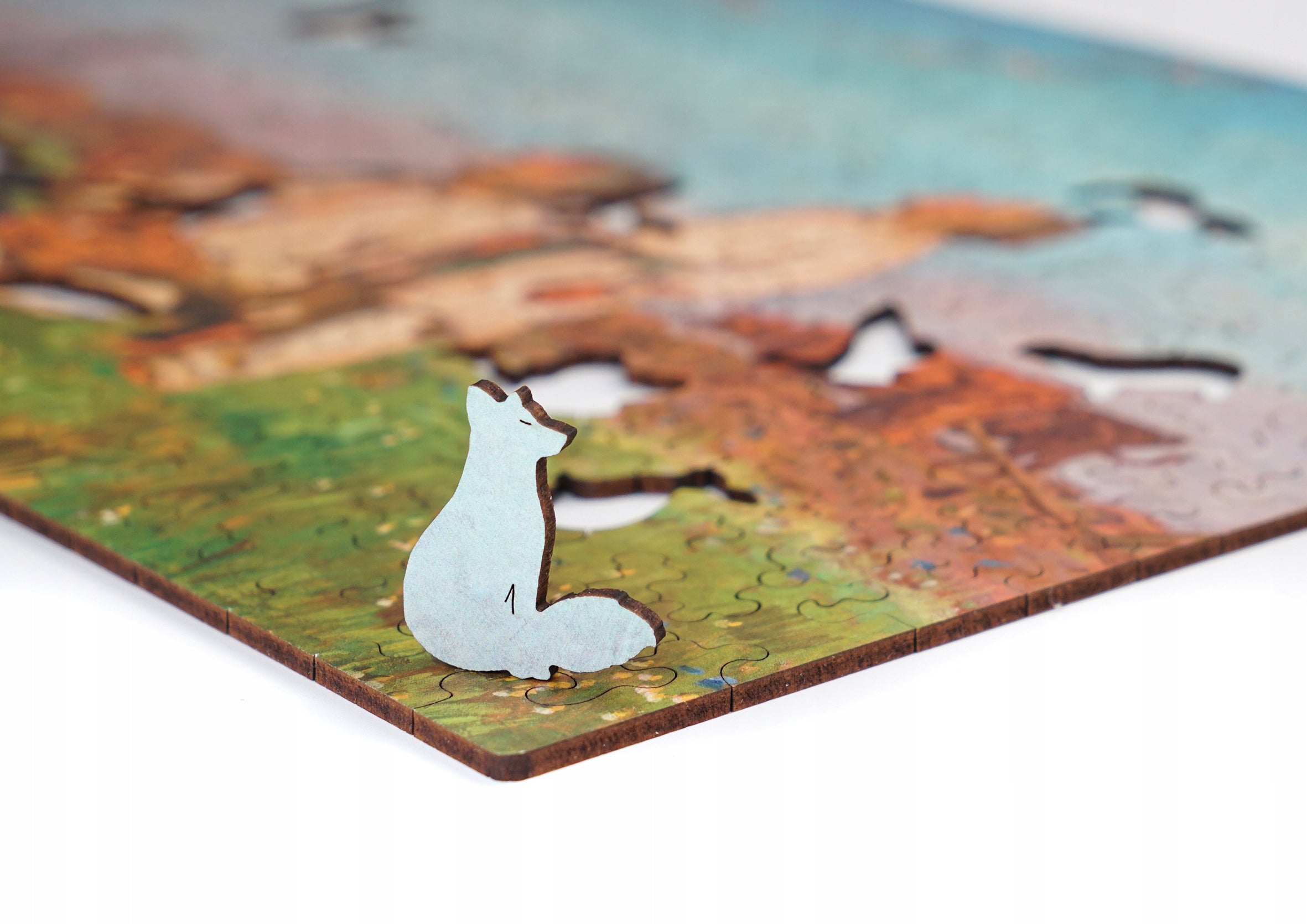 Puzzle Drewniane Bociany Józef Chełmoński Układanka 305 Elementów A3