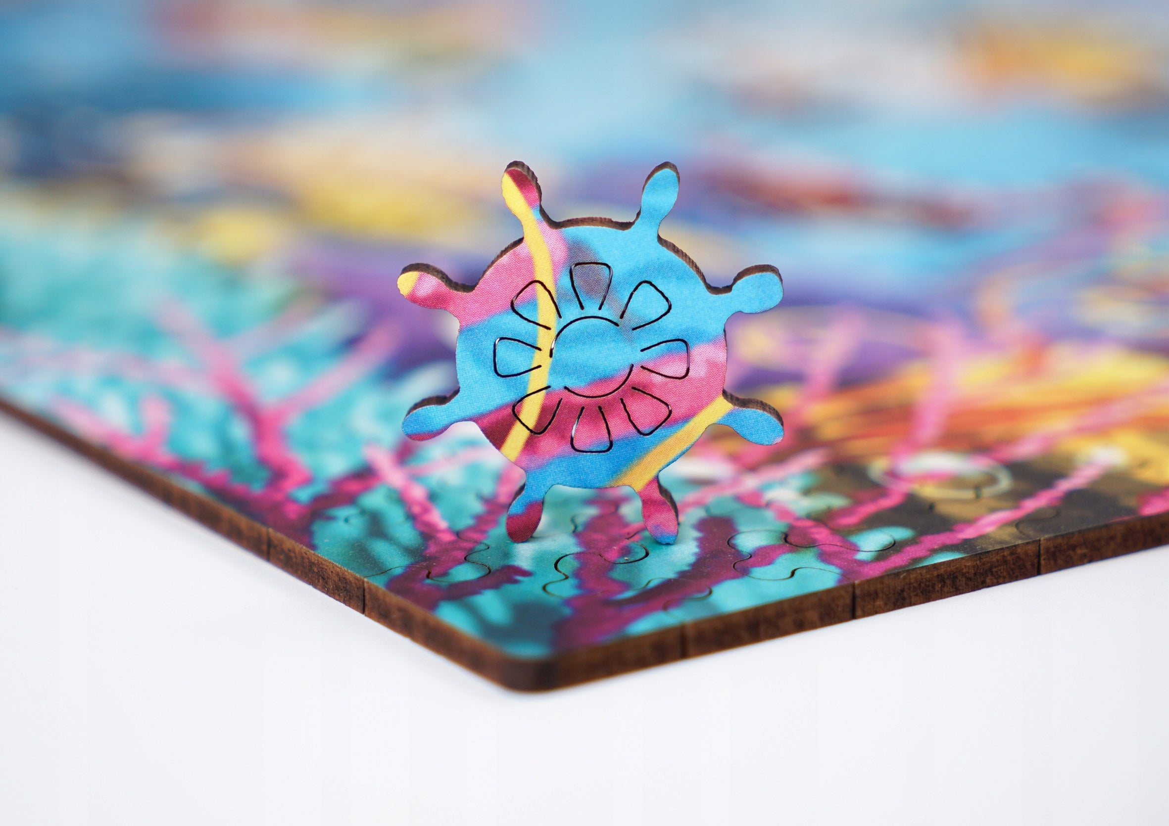 Drewniane puzzle A3 "Podwodny świat" 330 el