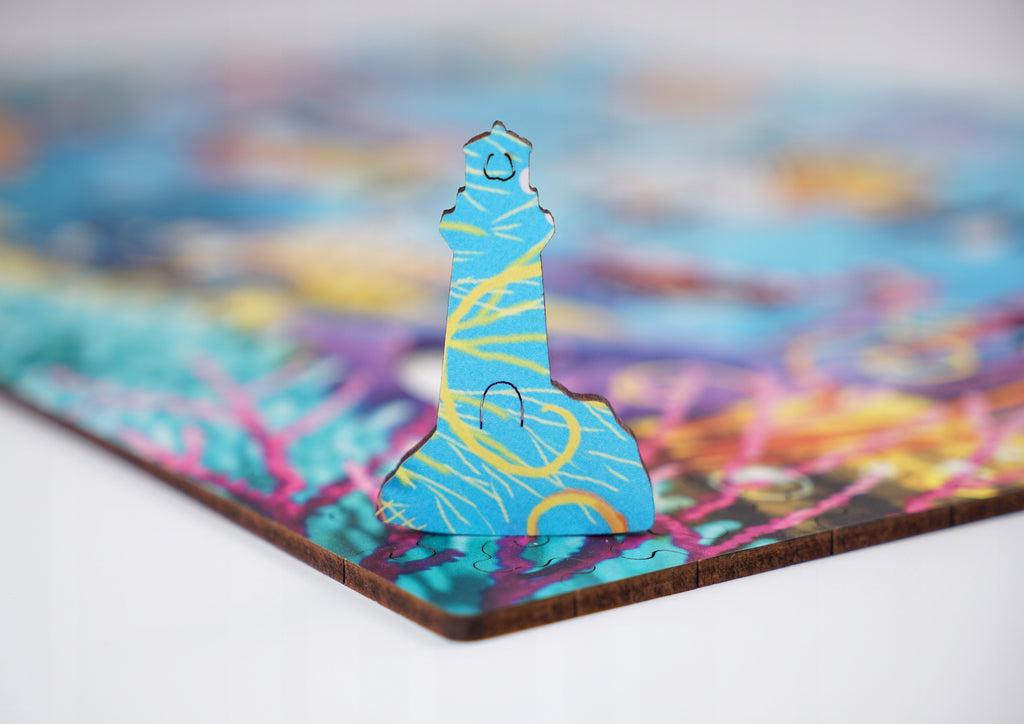 Drewniane puzzle A3 "Podwodny świat" 330 el