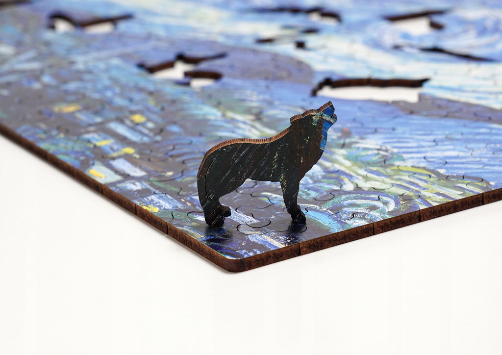 Drewniane puzzle A3 van Gogh Gwiaździsta noc 300el