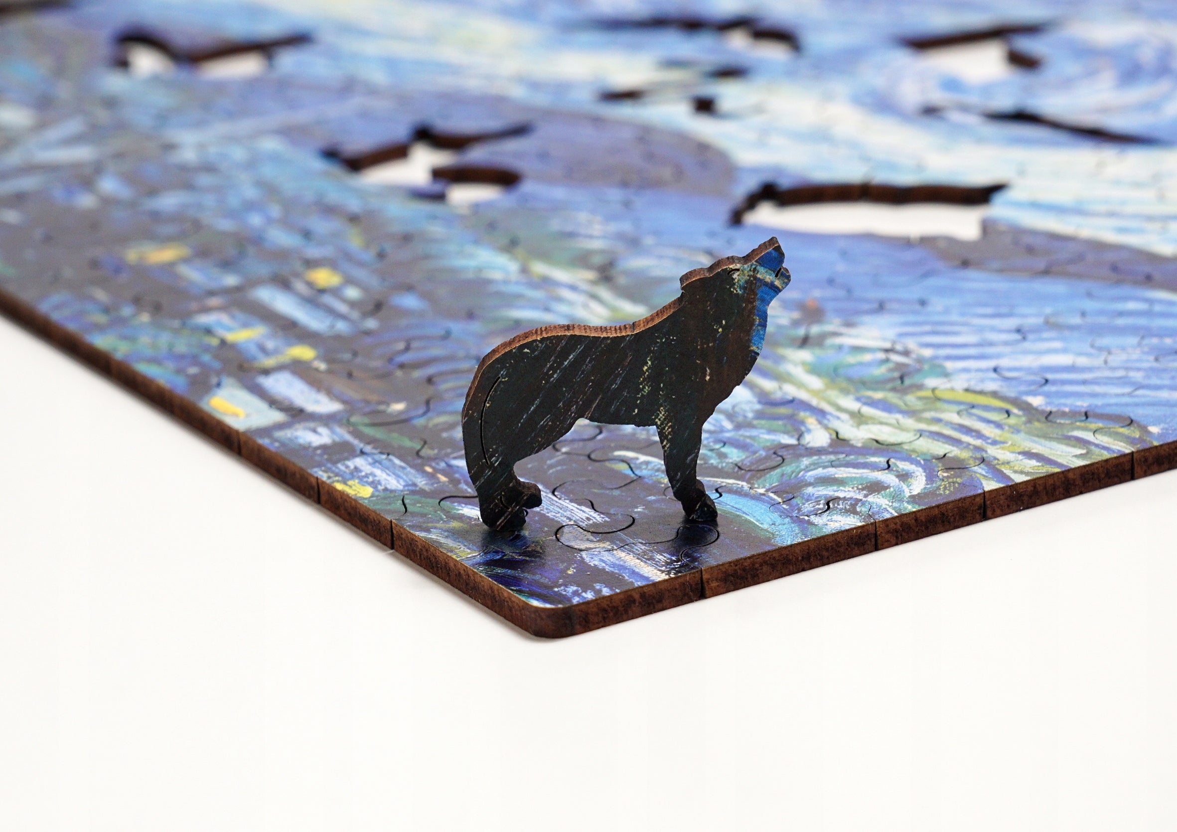 Drewniane puzzle A3 van Gogh Gwiaździsta noc 300el