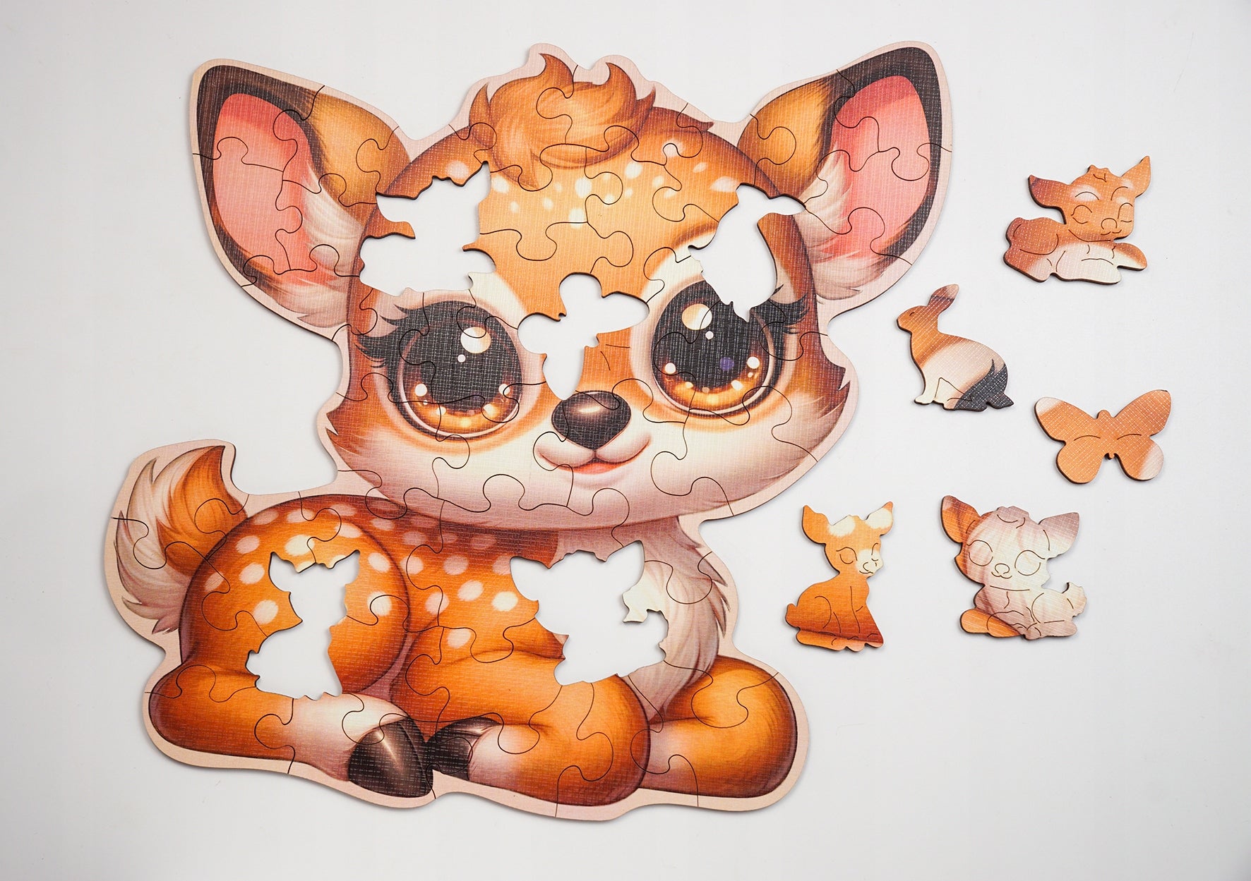 Puzzle Drewniane Premium dla dzieci Sarenka 42 EL. Układanka PUZZLED
