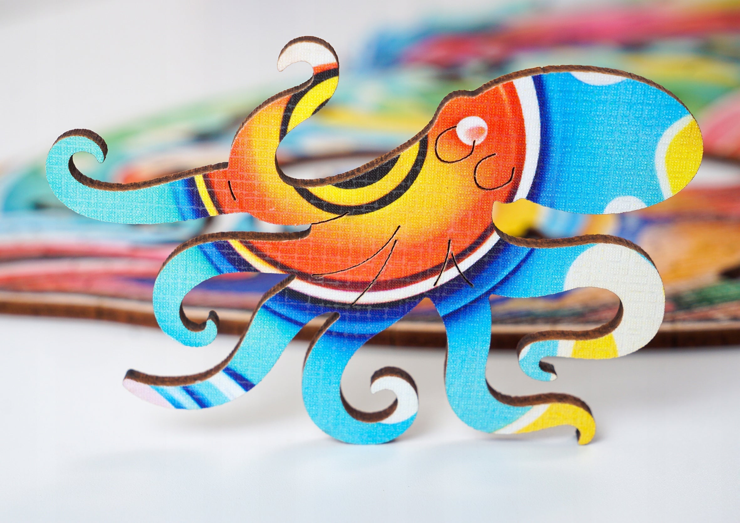 Puzzle drewniane PUZZLED Ryba 265 elementów – układanka po obrysie dla dorosłych