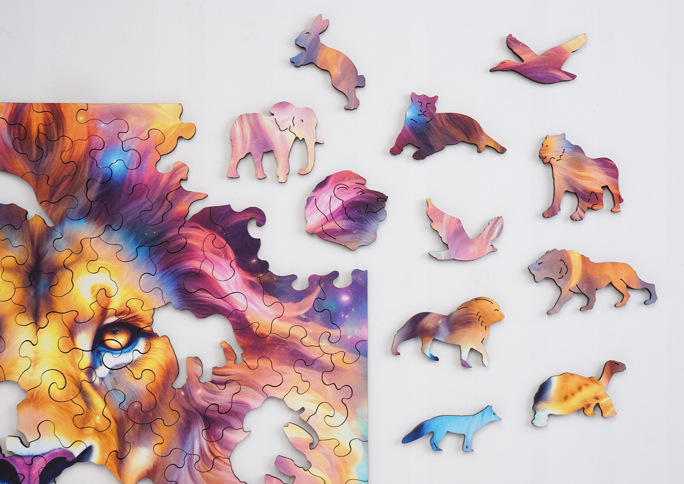 Puzzle drewniane PUZZLED Majestatyczny Lew 135 elementów dla dorosłych