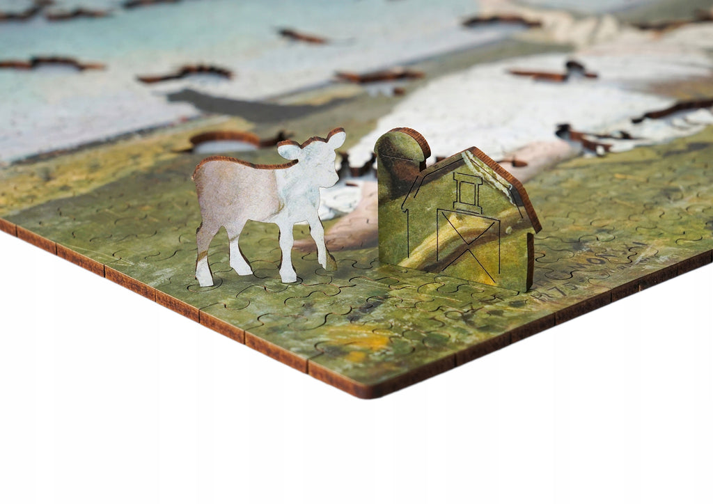 Drewniane puzzle A3 Chełmoński Babie lato 365 el.