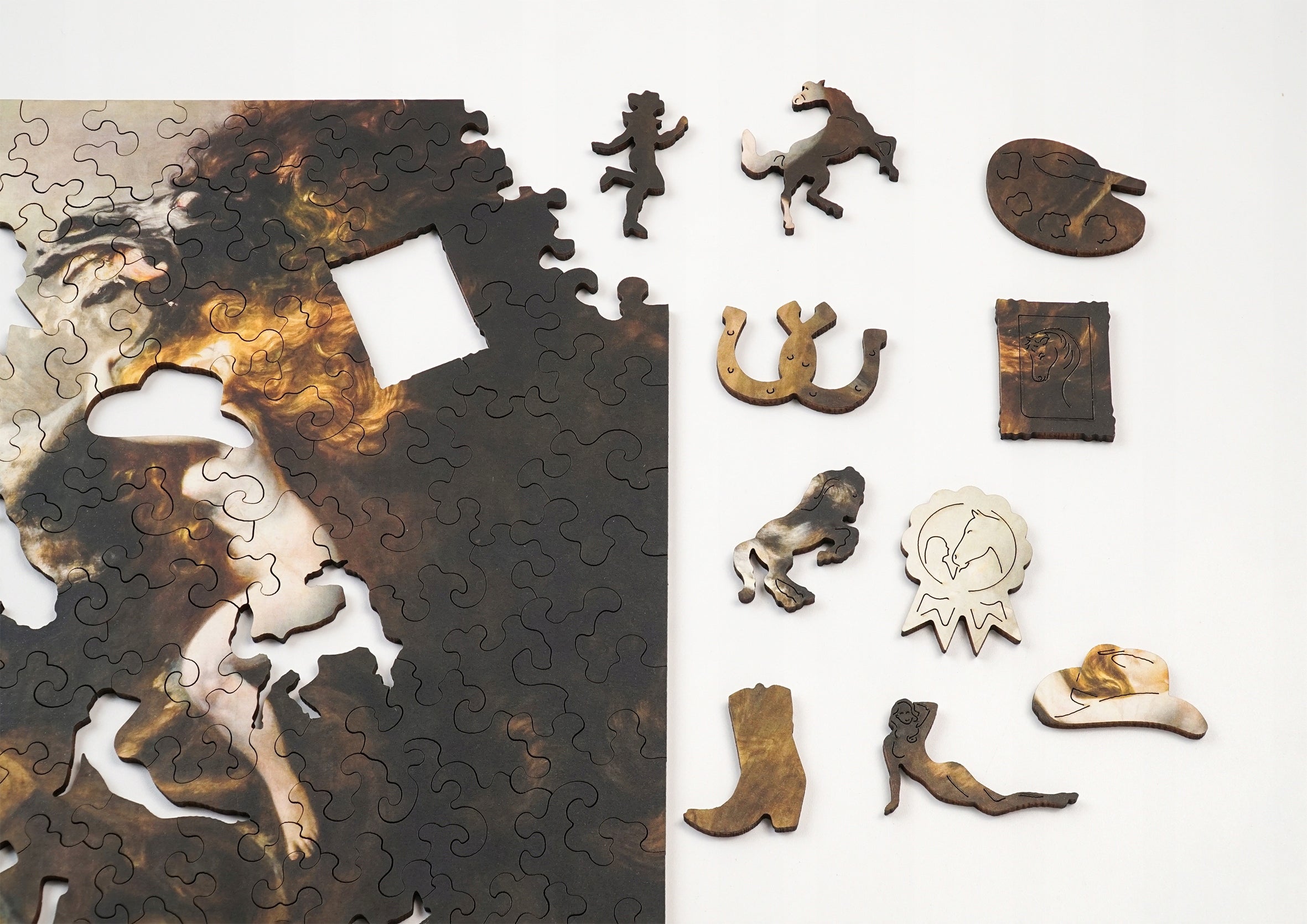 Drewniane puzzle A4 Podkowiński "Szał uniesień" 135el.