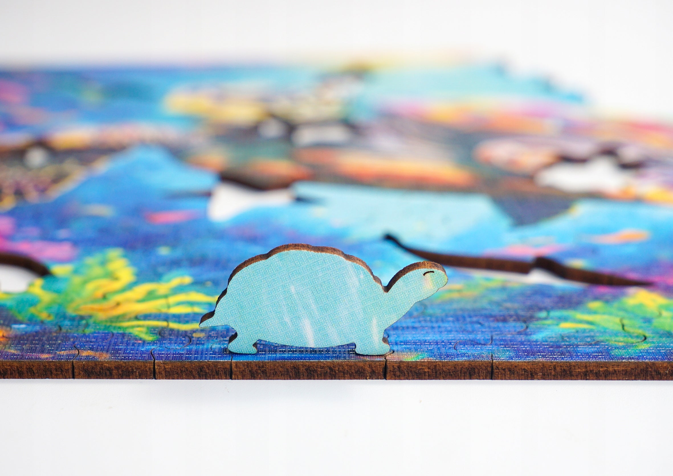 Puzzle drewniane PUZZLED Spokojny Żółw 165 elementów dla dorosłych