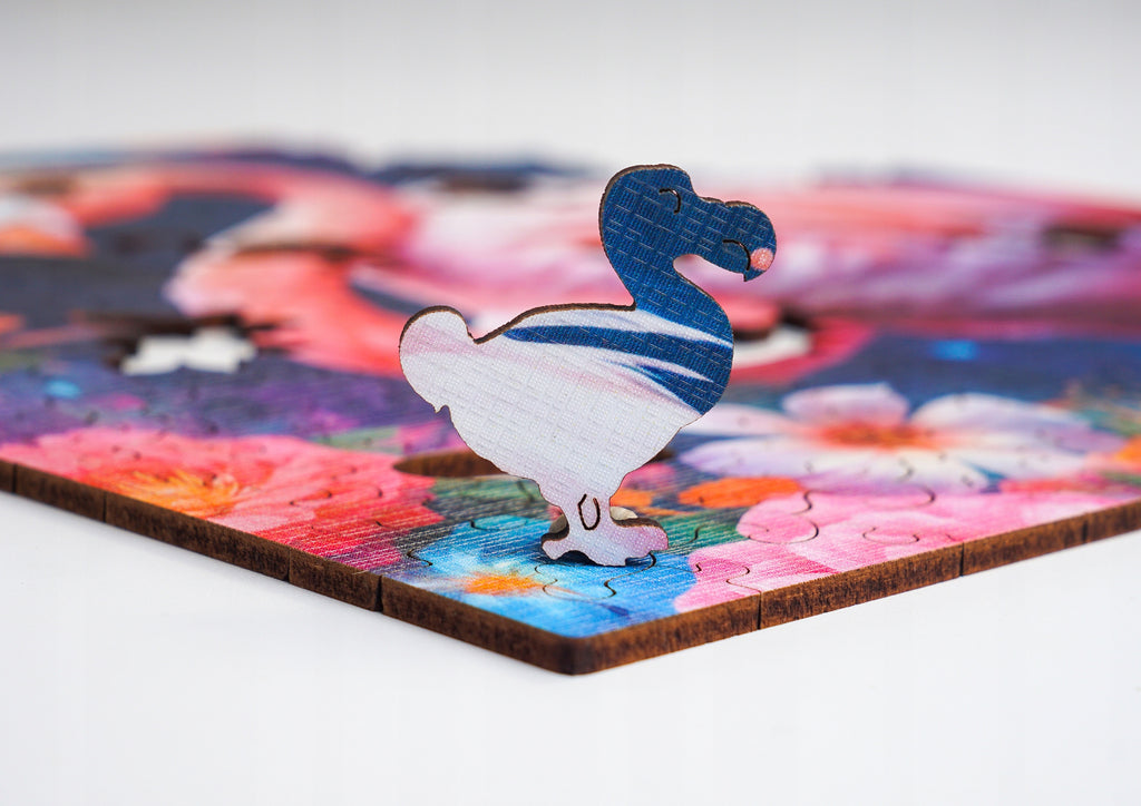 Puzzle drewniane PUZZLED Elegancki Flaming 155 elementów dla dorosłych