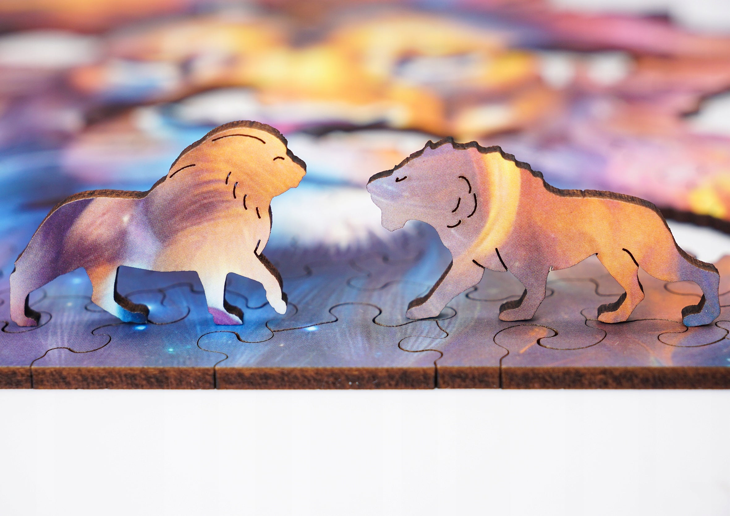 Puzzle drewniane PUZZLED Majestatyczny Lew 135 elementów dla dorosłych