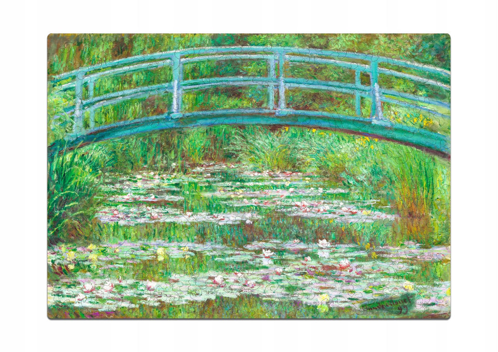 Drewniane puzzle A4 Claude Monet "Japoński mostek"