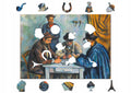 Drewniane puzzle A4 Cezanne Gracze w karty 140 el.