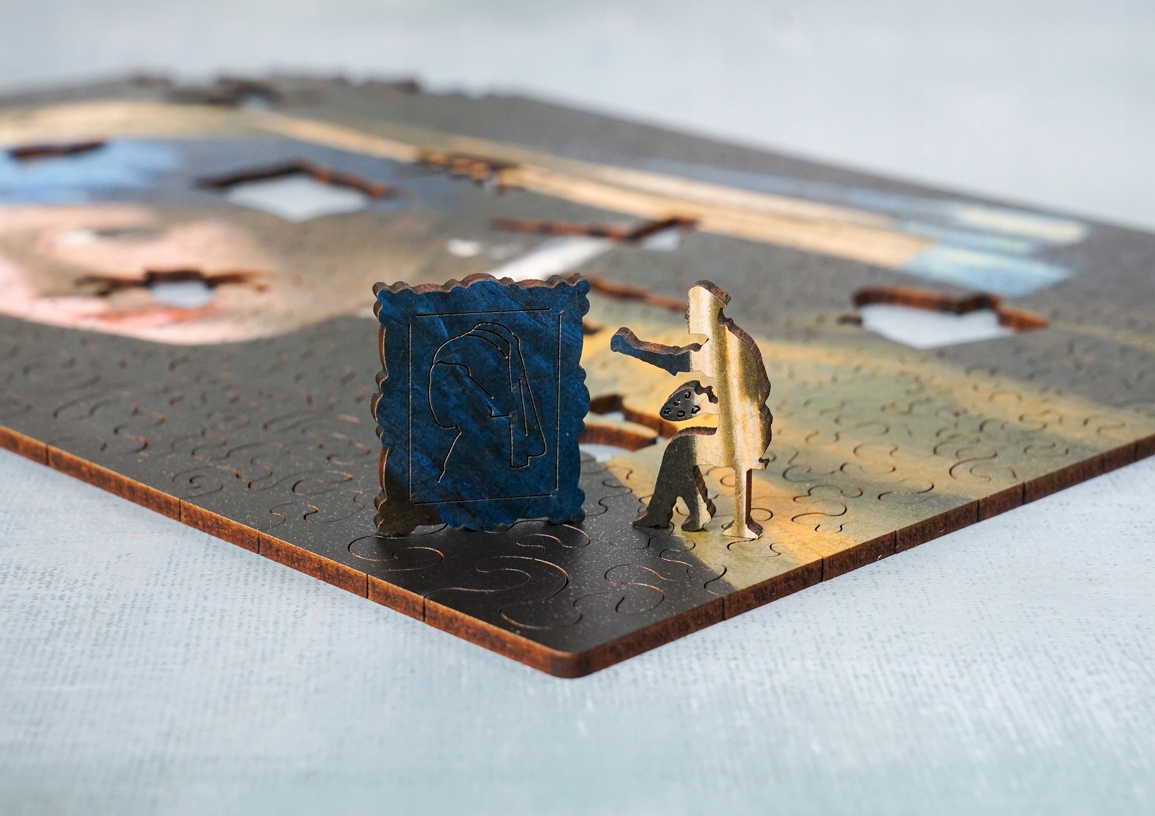 Drewniane puzzle A4 Vermeer Dziewczyna z perłą