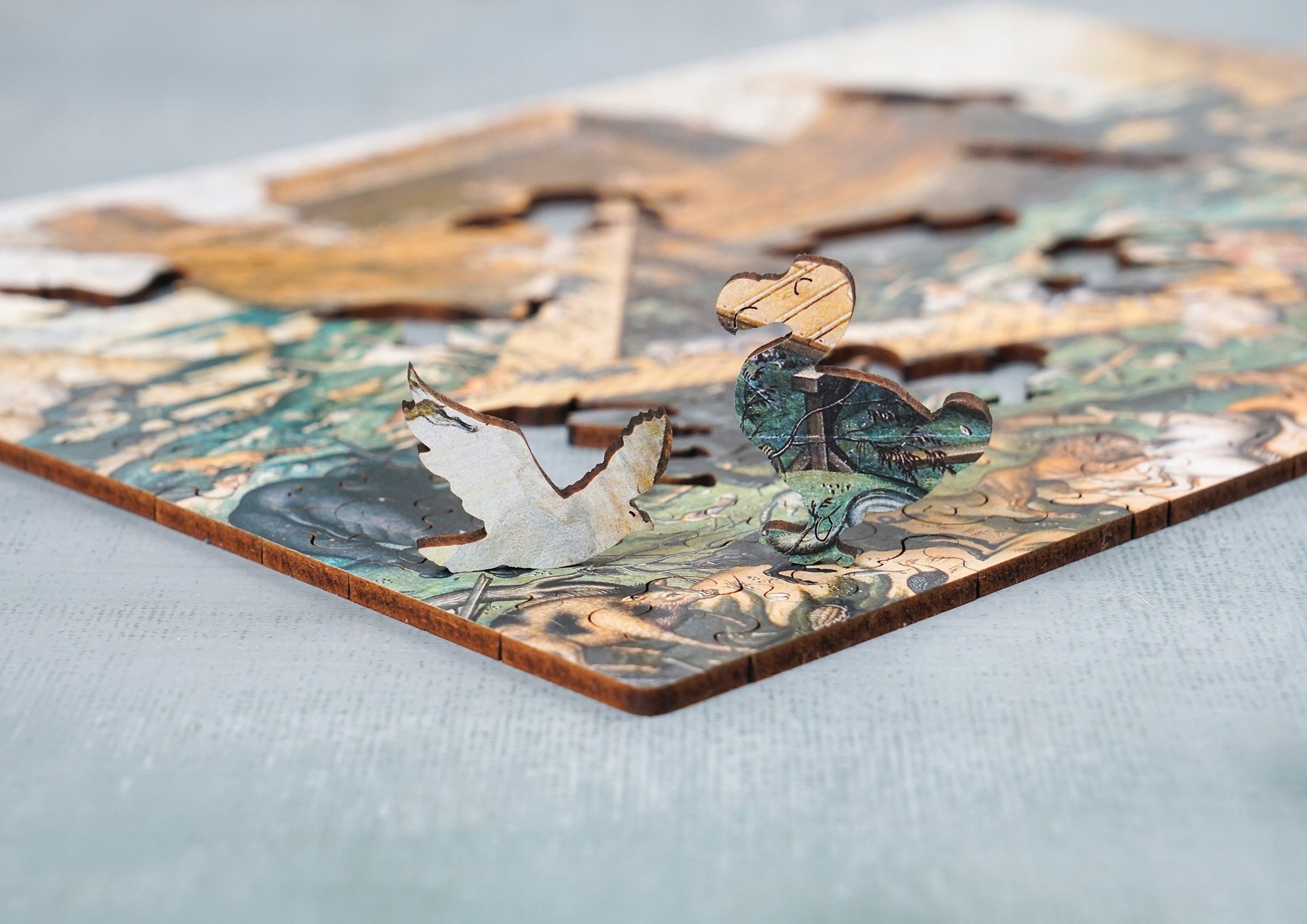 Drewniane puzzle A4 Arka Noego 135el.