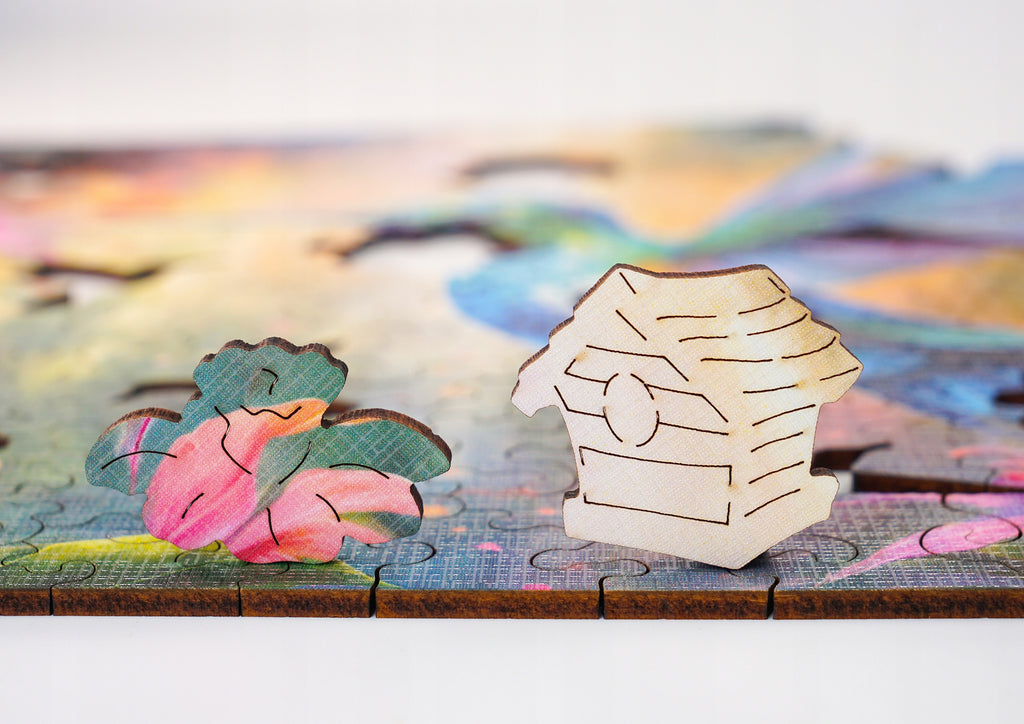 Puzzle drewniane PUZZLED Zwiewny Koliber 145 elementów dla dorosłych
