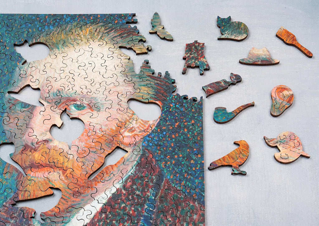 Drewniane puzzle A4 van Gogh Autoportret 165 el.