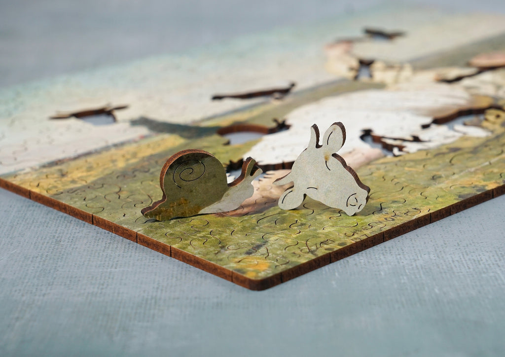 Drewniane puzzle A4 Chełmoński Babie lato 165 el.