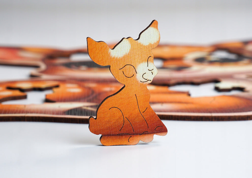 Puzzle Drewniane Premium dla dzieci Sarenka 42 EL. Układanka PUZZLED