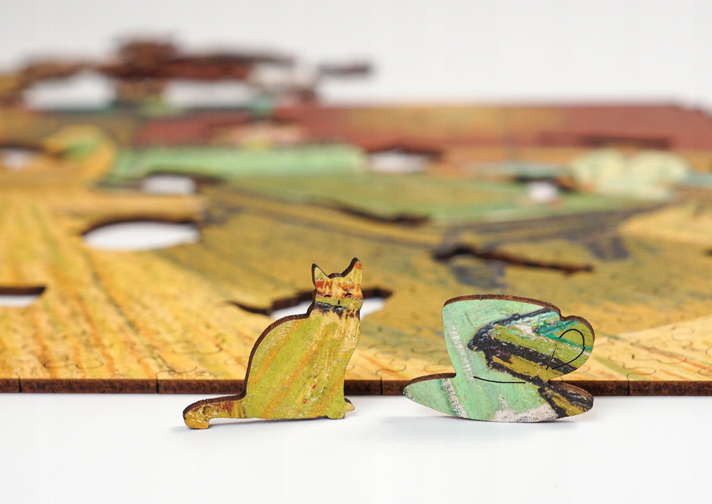 Drewniane puzzle A3 Vincent van Gogh "Nocna kawiarnia" 350 el.