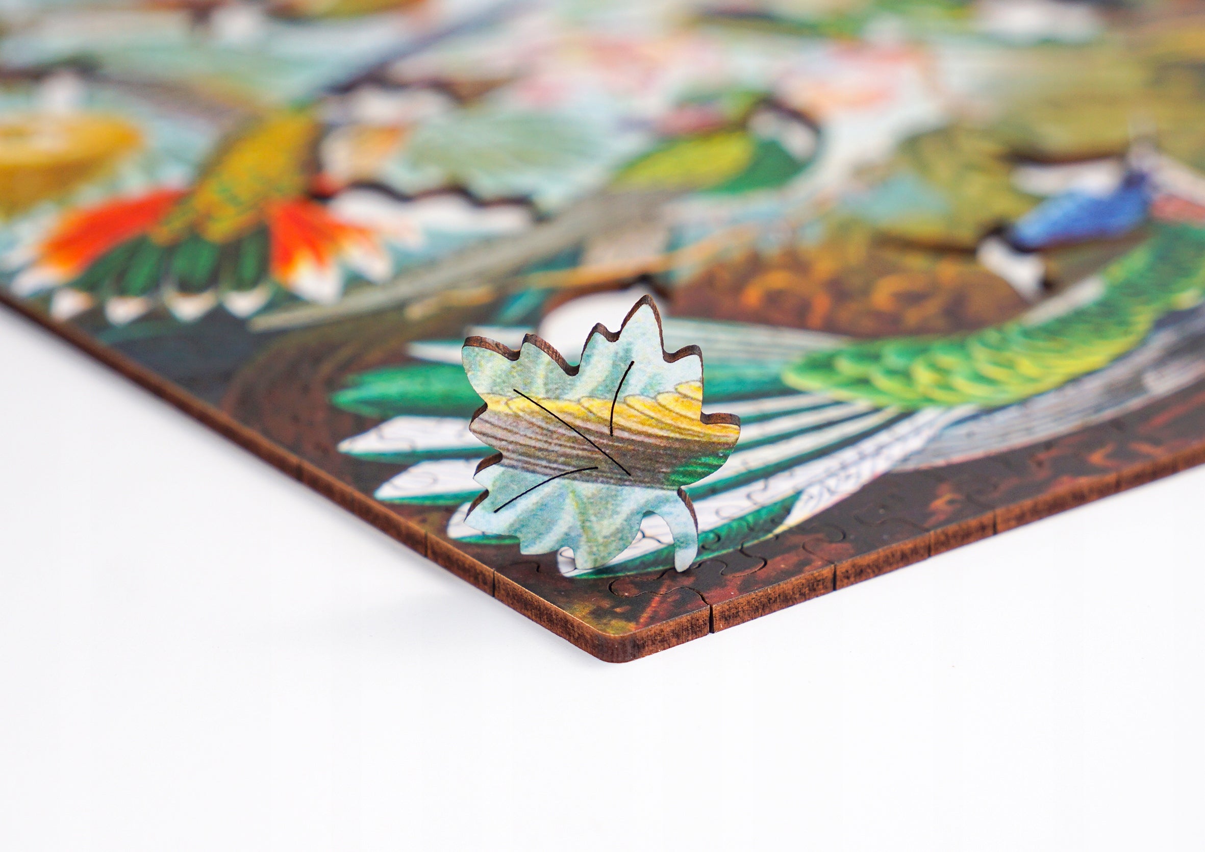 Puzzle Drewniane Kolibry Ernst Haeckel Układanka 385 Elementów A3