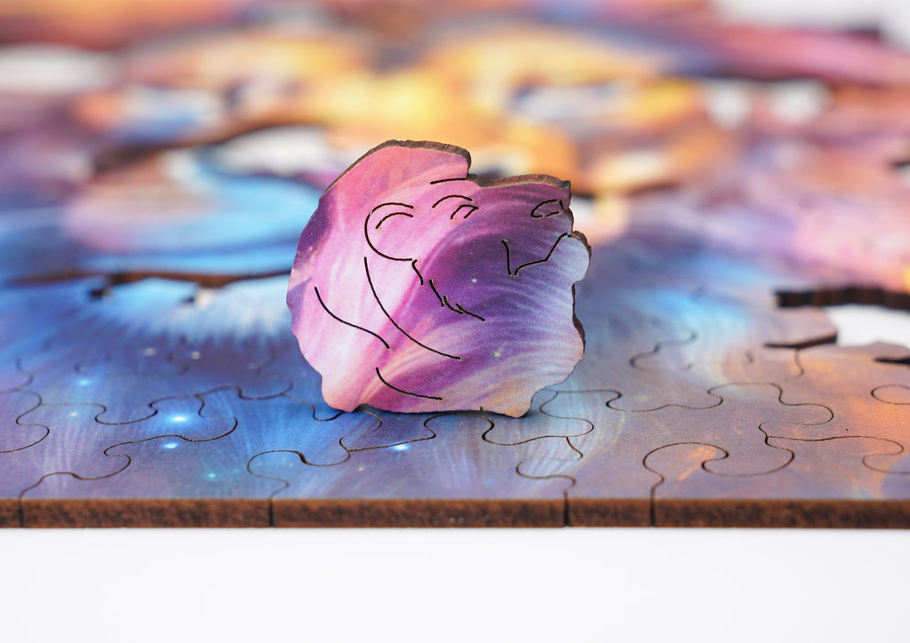 Puzzle drewniane PUZZLED Majestatyczny Lew 135 elementów dla dorosłych