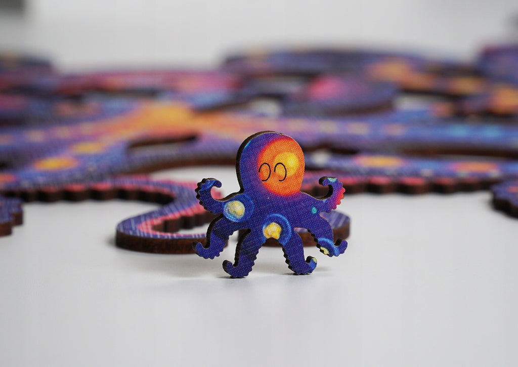 Puzzle Drewniane dla Dzieci Dorosłych PUZZLED Premium OŚMIORNICA 200 EL.