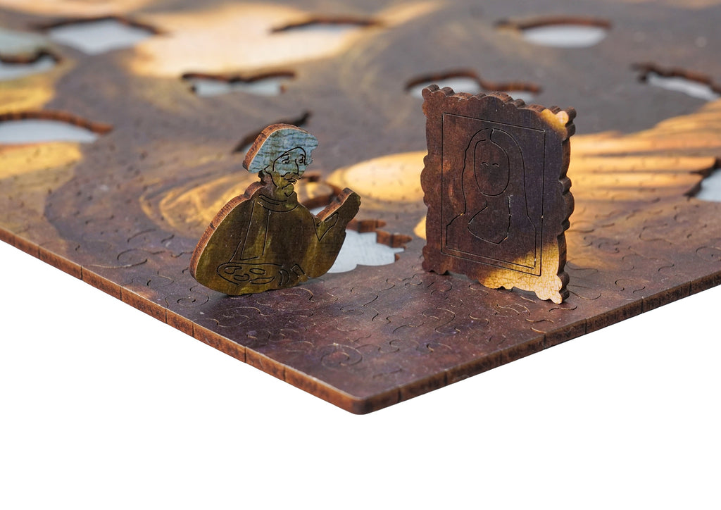 Drewniane puzzle A3 Leonardo da Vinci "Mona Lisa"