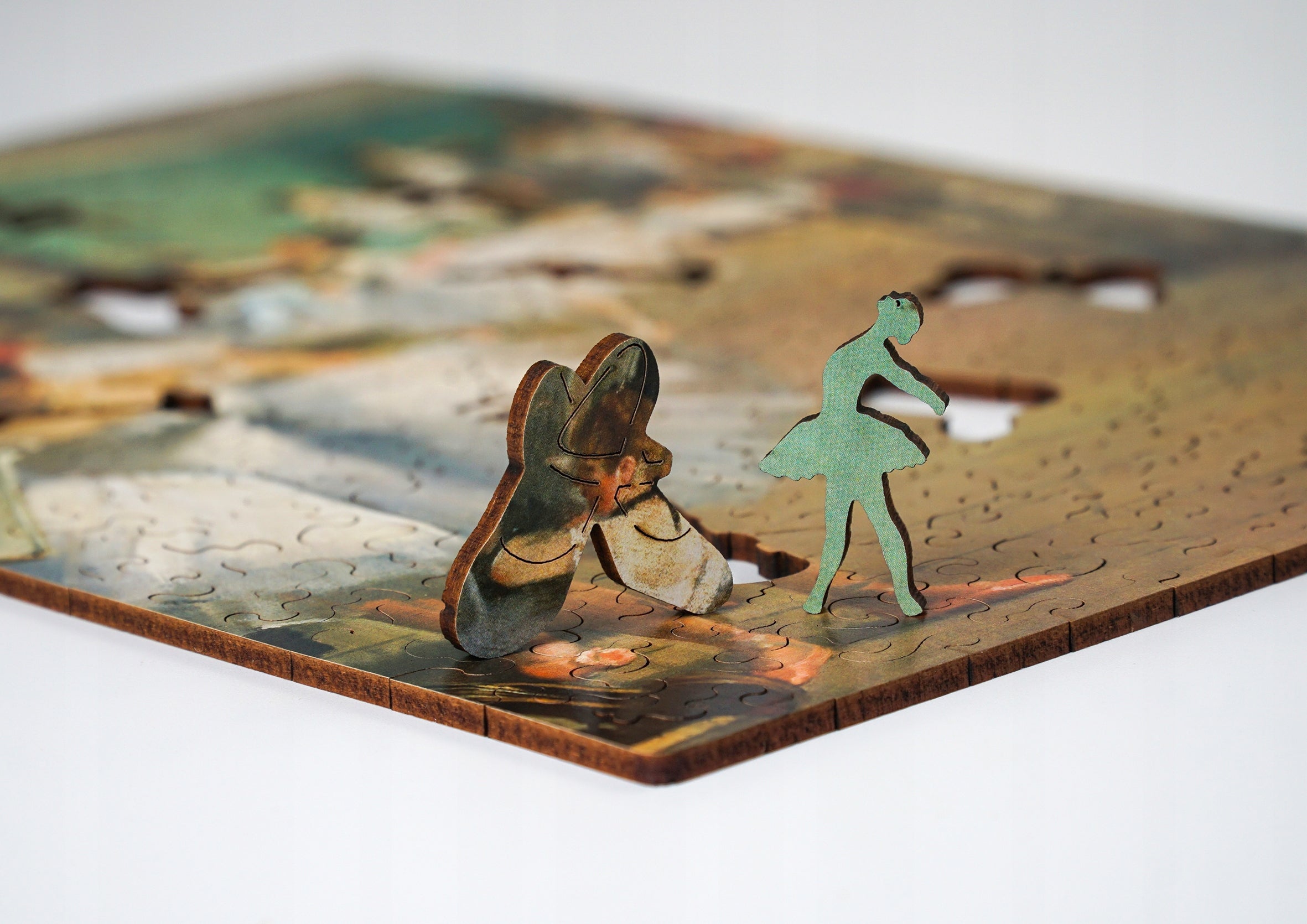 Drewniane puzzle A4 Edgar Degas Lekcja tańca 175el