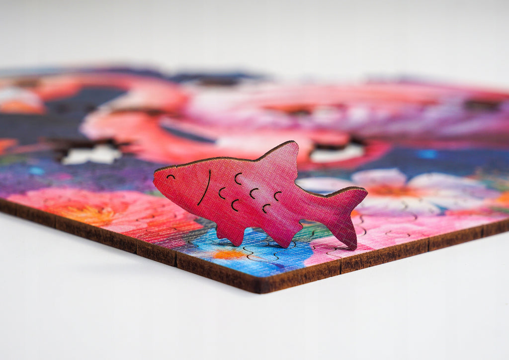 Puzzle drewniane PUZZLED Elegancki Flaming 155 elementów dla dorosłych