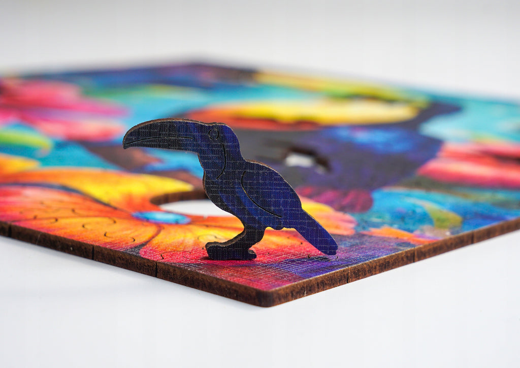 Puzzle drewniane PUZZLED Tropikalny Tukan 155 elementów dla dorosłych
