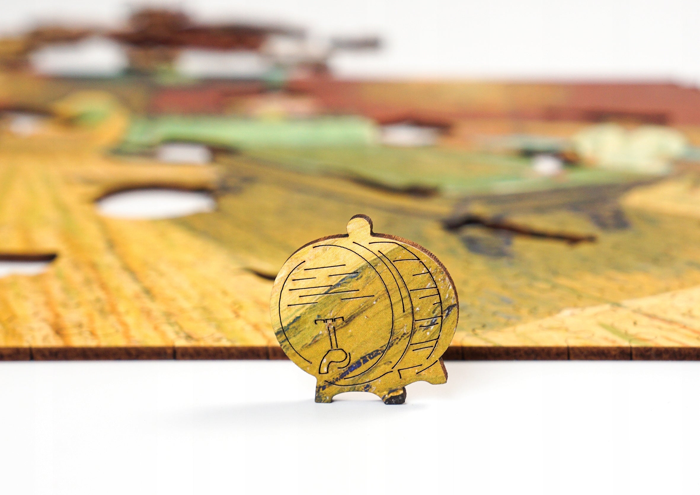 Drewniane puzzle A3 Vincent van Gogh "Nocna kawiarnia" 350 el.
