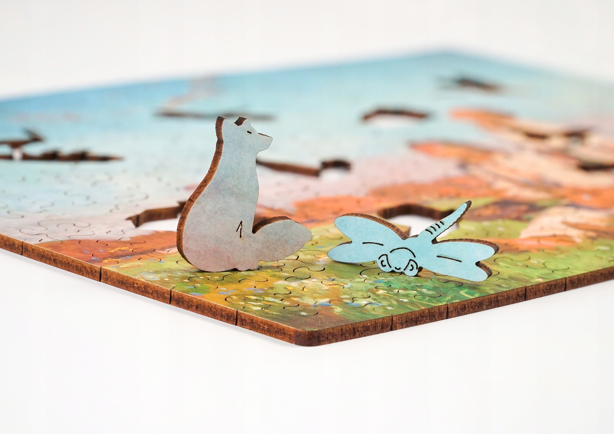 Drewniane puzzle A4 Chełmoński Bociany 140 el.
