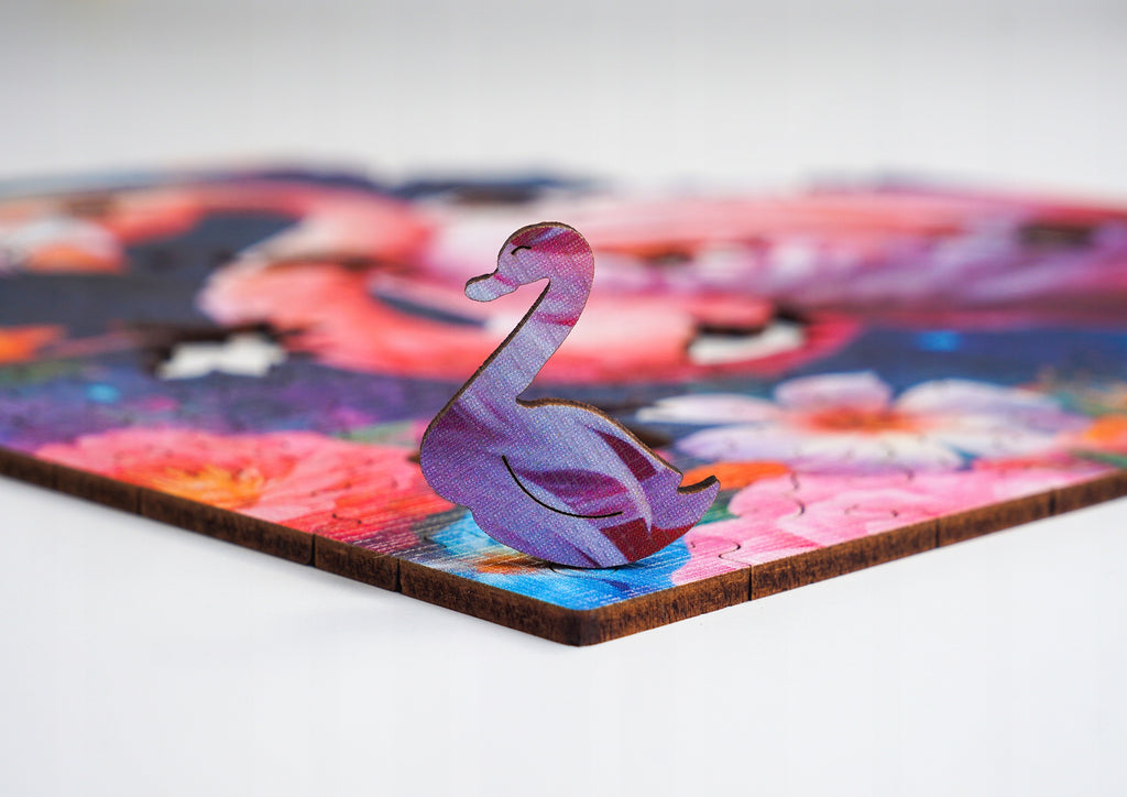 Puzzle drewniane PUZZLED Elegancki Flaming 155 elementów dla dorosłych