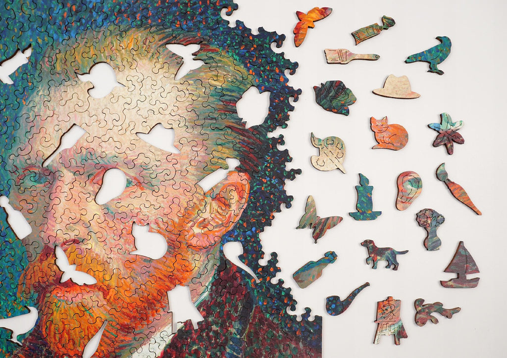 Puzzle Drewniane Van Gogh Autoportret Układanka Drewniana A3 345 Elementów