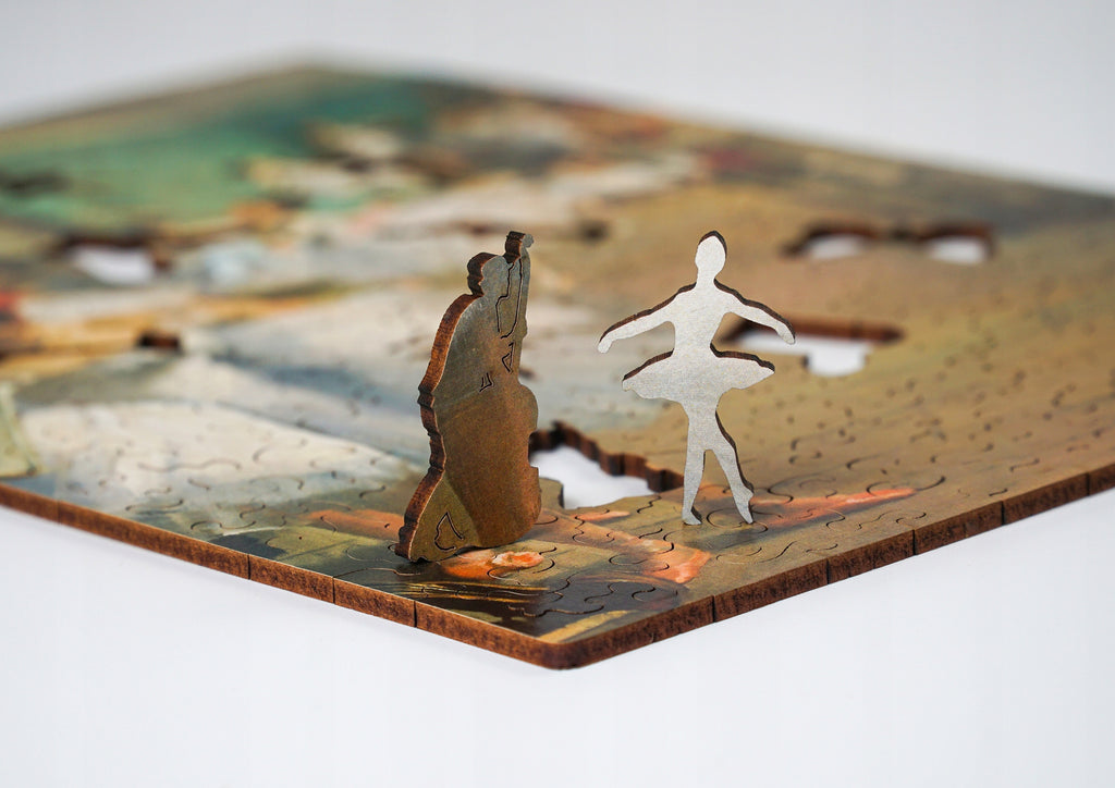 Drewniane puzzle A4 Edgar Degas Lekcja tańca 175el