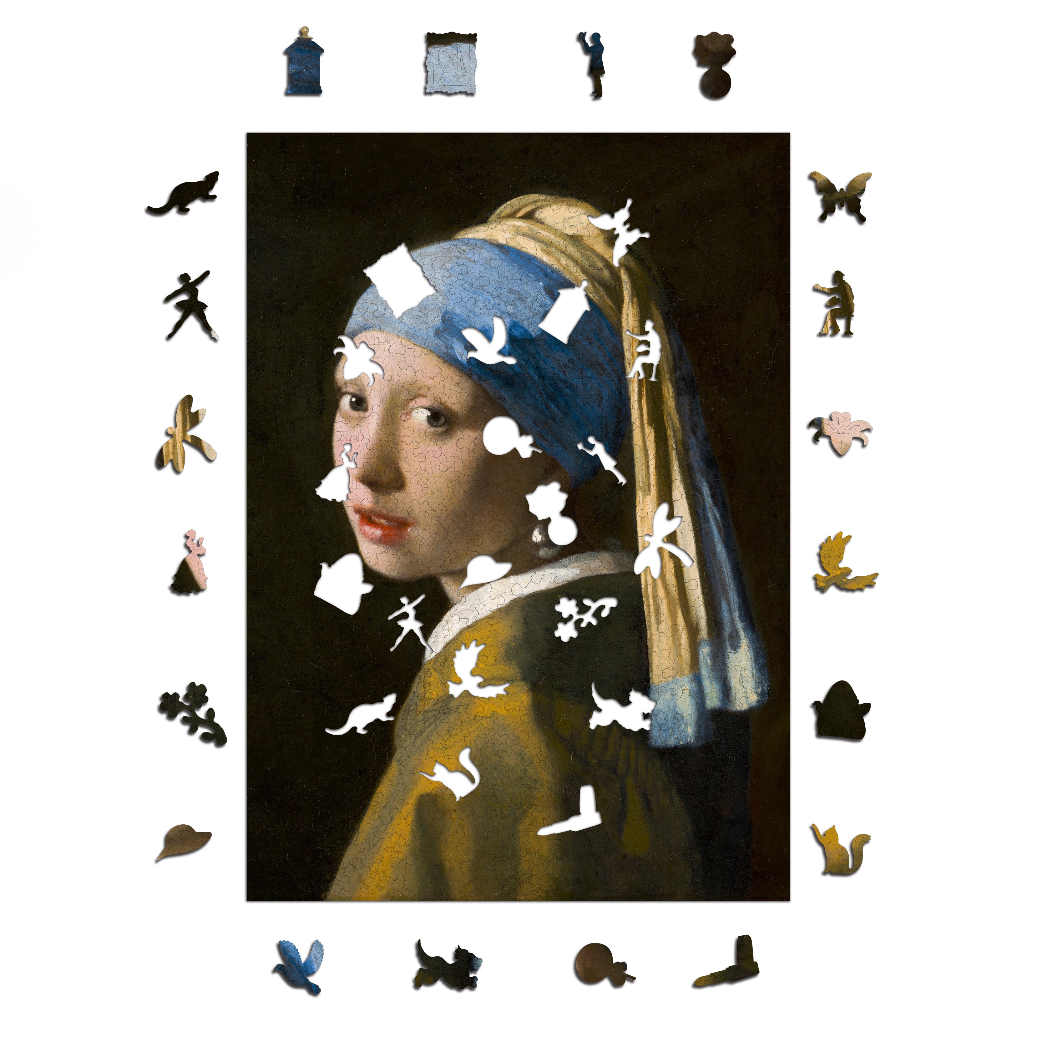 Drewniane puzzle A3 Vermeer Dziewczyna z perłą 345 el