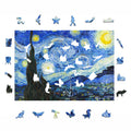 Drewniane puzzle A3 van Gogh Gwiaździsta noc 300el