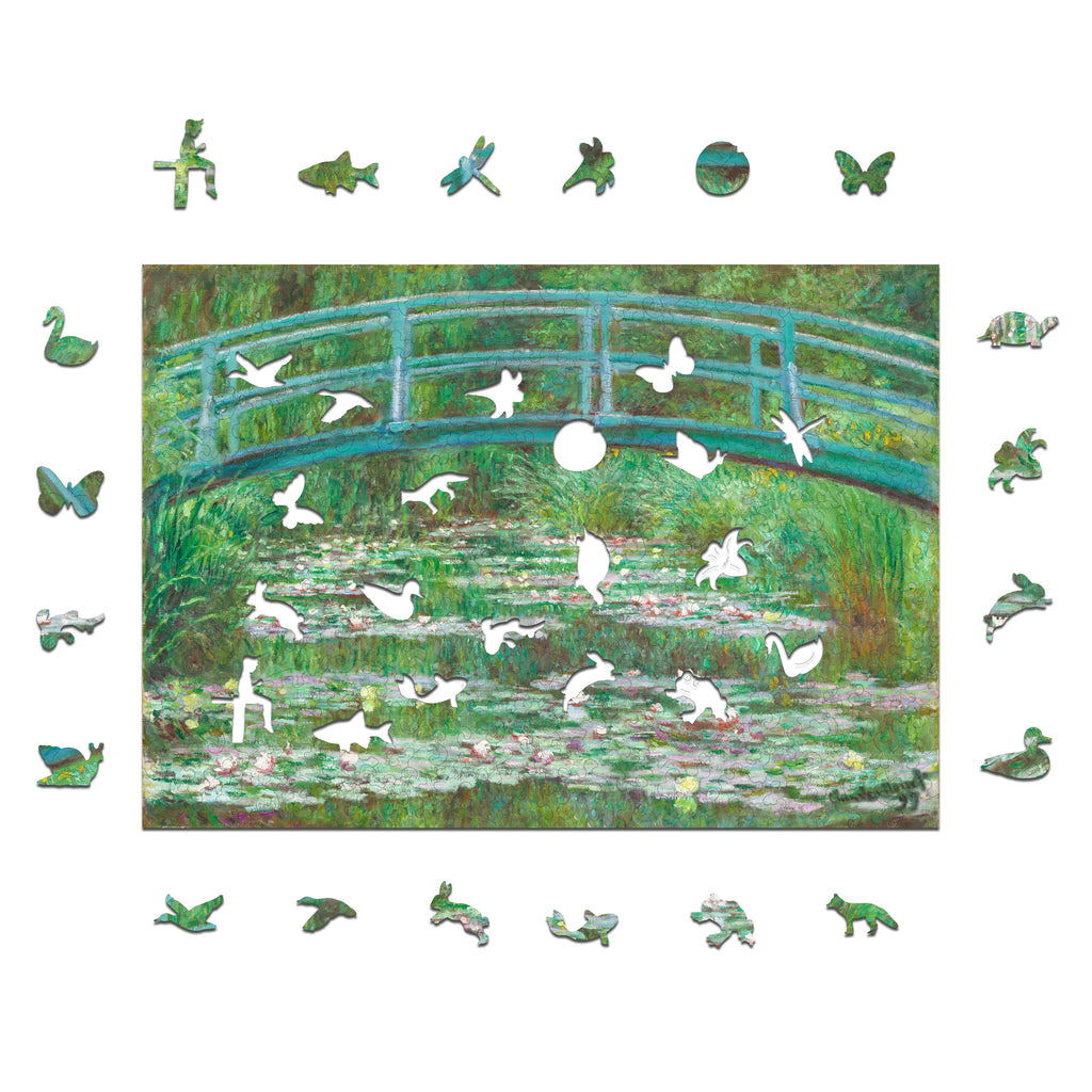 Drewniane puzzle Claude Monet "Japoński mostek" A3 260 el