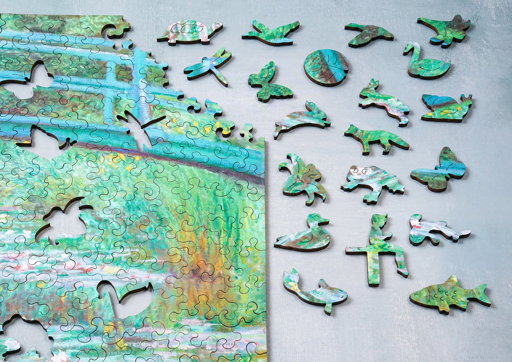 Drewniane puzzle Claude Monet "Japoński mostek" A3 260 el