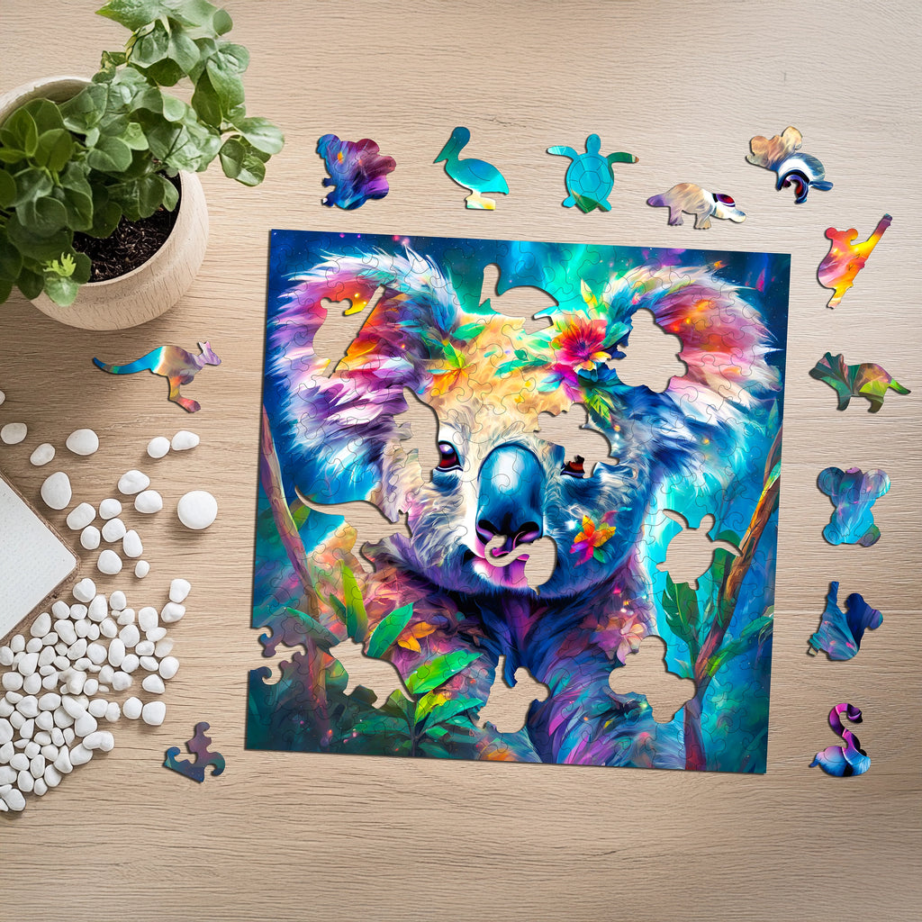 Puzzle drewniane PUZZLED Uroczy Koala 150 elementów dla dorosłych