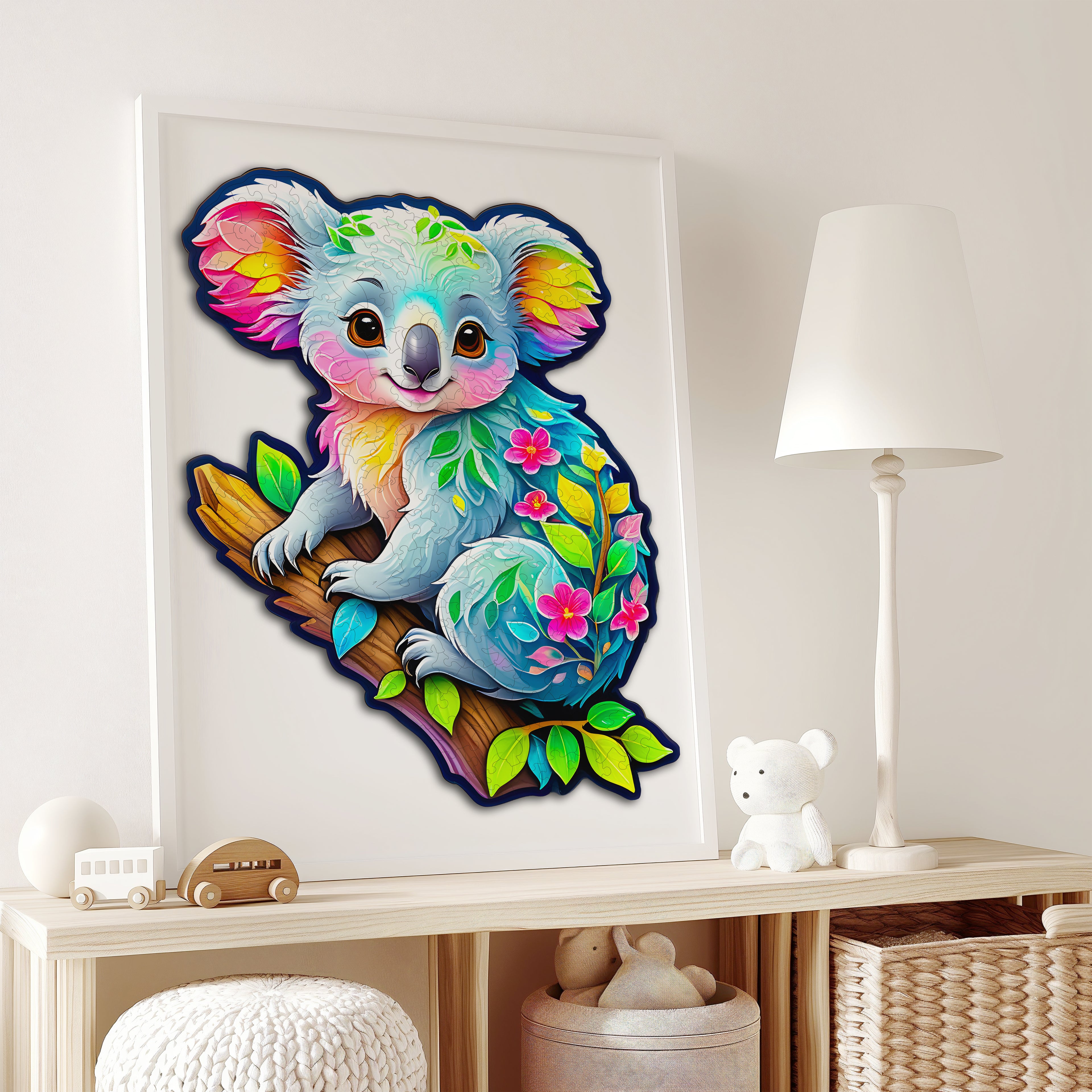 Puzzle drewniane PUZZLED Koala 245 elementów – układanka po obrysie dla dorosłych
