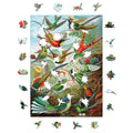 Puzzle Drewniane Kolibry Ernst Haeckel Układanka 385 Elementów A3