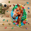Puzzle drewniane PUZZLED Koń 255 elementów – układanka po obrysie dla dorosłych