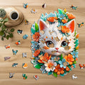 Puzzle drewniane PUZZLED Kotek 280 elementów – układanka po obrysie dla dorosłych