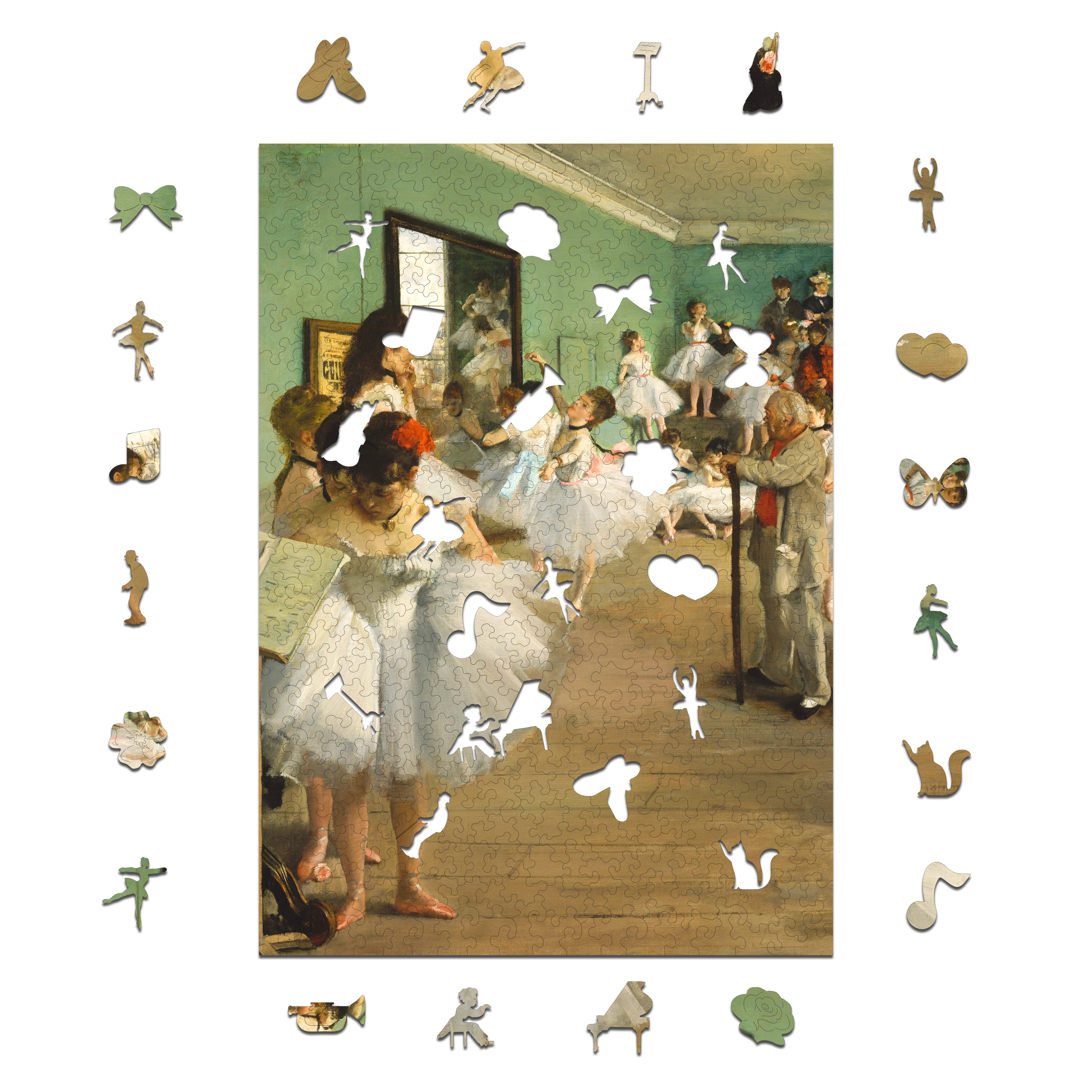 Puzzled Drewniane puzzle A3 Edgar Degas "Lekcja tańca" 365 el.