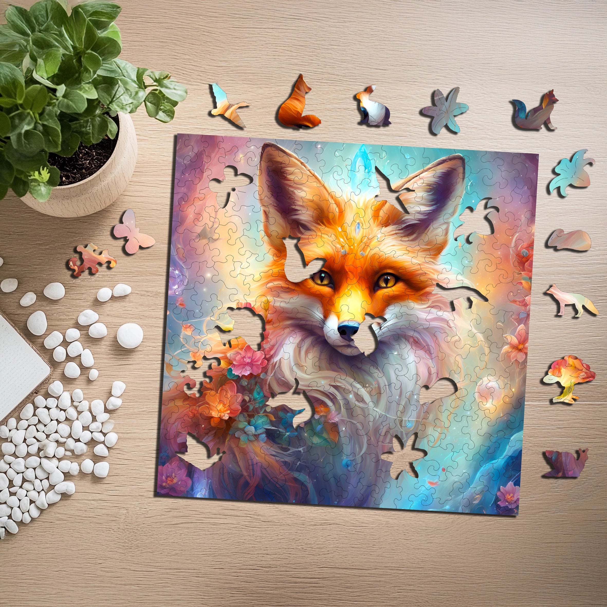 Puzzle drewniane PUZZLED Sprytny Lis 150 elementów dla dorosłych
