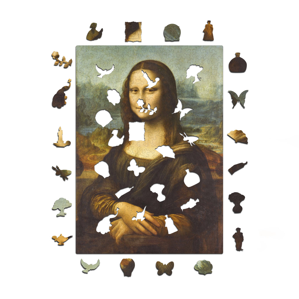 Drewniane puzzle A3 Leonardo da Vinci "Mona Lisa"